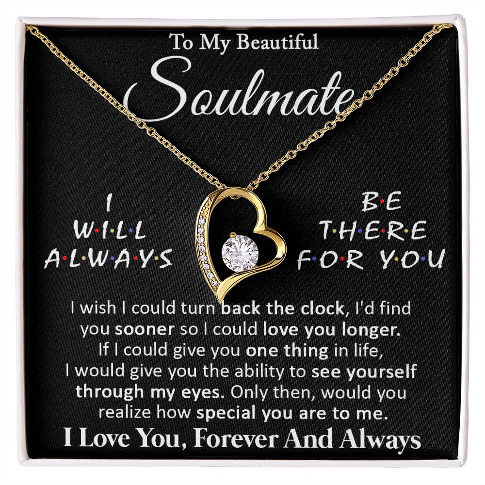 Couples Gifts, To My Beautiful Soulmate Necklace Gifts From Husband, Wedding Anniversary For Wife From Husband, To My Beautiful Wife, Necklace Custom Name Message Card and Gift Box Styles on Birthday, Christmas, Wedding, Anniversary Forever Love