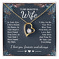 To My Beautiful Wife Necklace Gift, Soulmate for Wife Valentine Gifts from Husband, Birthday for Women, Soulmate Gifts, Message Card and Necklace Gifts Box Gift Box Styles on Birthday, Wedding, Anniversary, Valentine Forever Love