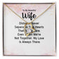 Couples Gifts, Beautiful Wife Necklace Gifts From Husband, Wedding Anniversary Jewelry For Wife From Husband, Wife Birthday From Husband, To My Unbiological Sister Message Card and Gift Box styles On Birthday, Christmas, Anniversary  Forever Love