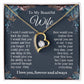 To My Beautiful Soulmate Necklace Gift For Her, Wife Gifts From Husband, Valentine Gifts For Wife From Husband To My Wife Necklace Message Card and Necklace Gift Box Gift Box Styles on Birthday, Wedding, Anniversary, Valentine Forever Love