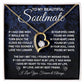 To My Beautiful Soulmate Necklace Gift for Her, Soulmate for Wife Birthday Gifts from Husband, Wedding Jewelry for Women, Soulmate Gifts, Message Card and Necklace Gifts Box Gift Box Styles on Birthday, Wedding, Anniversary, Valentine Forever Love