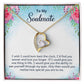Couples Gifts Necklace To My Soulmate Necklace Gifts For My Wife, Love Knot Meaningful Necklace Message Card and Gift Box Styles on Birthday, Christmas, Anniversary Forever Love