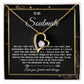 To My Soulmate Necklace, Necklaces For Wife from Husband, Soulmate Necklace to My Beautiful Wife, Necklace For Soulmate with Message Card and Necklace Gift Box Gift Box Styles on Birthday, Christmas, Wedding, Anniversary, Valentine Forever Love