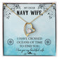 Couples Gifts, Dear Wife Necklace Gifts From Husband, Wedding Anniversary Jewelry For Wife From Husband, Wife Birthday From Husband, To My Beautiful Wife Girlfriend Message Card and Gift Box styles On Birthday, Christmas, Anniversary  Forever Love
