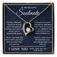 Couples Gifts, My Beautiful Soulmate Necklace Gifts From Husband, Wedding Anniversary For Wife From Husband, To My  Wife Necklace, Necklace Custom Name Message Card and Gift Box Styles on Birthday, Christmas, Wedding, Anniversary Forever Love