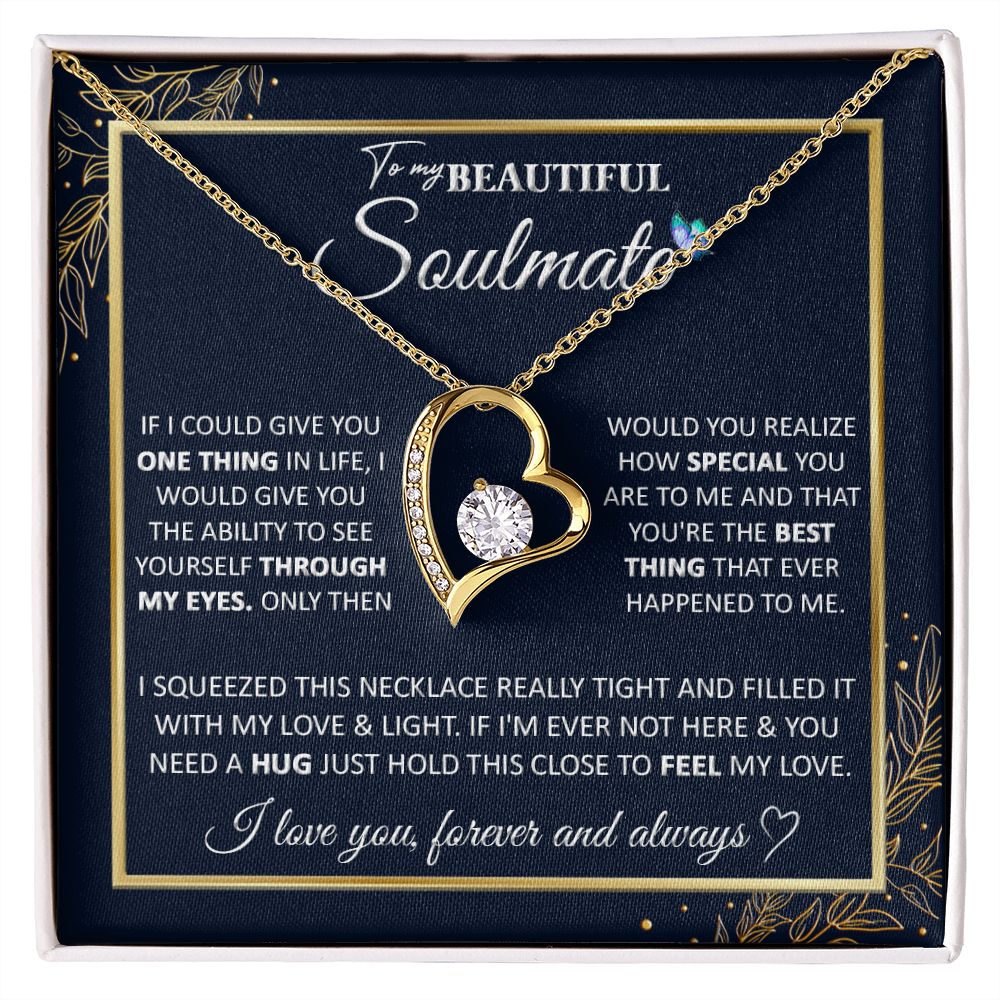 Couples Gifts, To My Dear Wife Necklace Gifts From Husband, Wedding For Wife From Husband, Wife Birthday From Husband, To My Beautiful Wife, Necklace Custom Name Message Card and Gift Box Styles on Birthday, Christmas, Wedding, Anniversary Forever Love