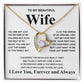 Gifts For Wife Birthday Gifts From Husband Necklace Valentines Days, Necklace for Future Soulmate, Valentine Necklace Jewelry for Wife Necklace Gifts from Husband - Soulmate Gift Necklace with Message Card and Gift Box Forever Love