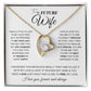 to My Future Wife Necklace Future Wife Gifts, Promise Necklace For Her, Fiance Gifts For Her, Wedding Birthday Gifts For Future Wife With Message Card Box LED, Soulmate Necklace For Women, To My Wife Necklace Forever Love