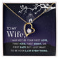 Birthday For Wife, Love Knot Necklace Gifts For Wife From Husband, To My Soulmate Necklace For Women, To My Wife Necklace Wedding Anniversary, I Love You, Meaningful Necklace Message Card and Gift Box Styles on Birthday, Christmas, Anniversary  Forever Lo