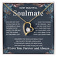 Gifts For Soulmate Birthday Gifts From Husband Necklace Valentines Days, Necklace for Future Soulmate, Birthday Wedding Jewelry for Wife Necklace Gifts from Husband - Soulmate Gift Necklace with Message Card and Gift Box Forever Love