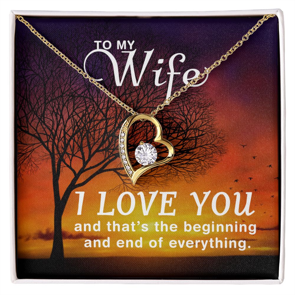 Birthday For Wife, Love Necklace Gifts For Wife From Husband, To My Soulmate Necklace For Women, To My Wife Necklace Wedding Anniversary, Love Knot Meaningful Necklace Message Card and Gift Box Styles on Birthday, Christmas, Anniversary Forever Love
