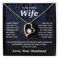 Valentine Gifts for Wife Necklace from Husband- Gifts for Wife from Husband, Wedding Gifts for Her Gifts Soulmate Message Card and Necklace Gift Box Gift Box Styles on Birthday, Wedding, Anniversary, Valentine Forever Love