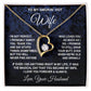 Wife Necklace Gifts from Husband, Wedding Gifts for Wife from Husband, Wife Valentine Gifts from Husband, To My Wife Necklace Message Card and Necklace Gifts Box Gift Box Styles on Birthday, Wedding, Anniversary, Valentine Forever Love
