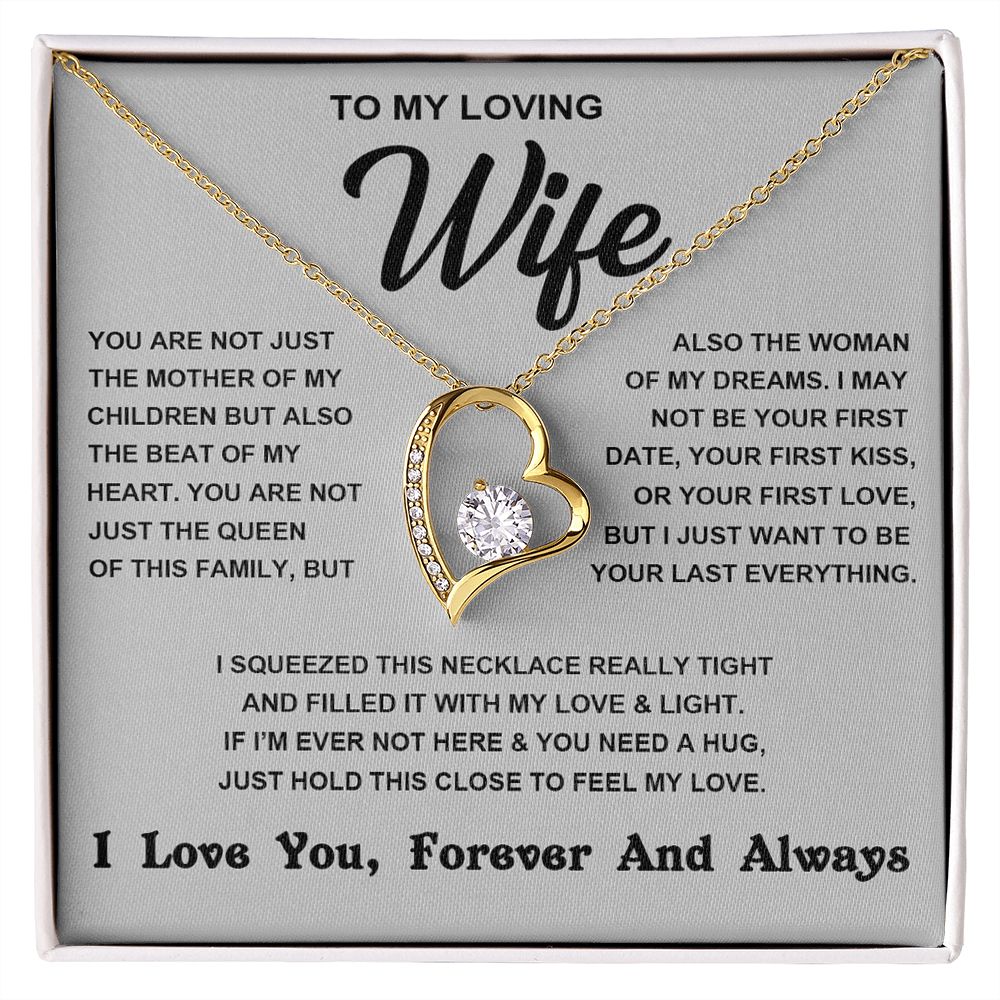 Soulmate Necklace For Women, To My Wife, Soulmate Gifts For Her, Future Wife Necklace, Necklaces For Girlfriend, To My Wife Necklace, Wife Necklace From Husband Necklace Message Card and Gift Box Styles on Birthday, Christmas, Valentine Forever Love