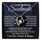 To My Beautiful Soulmate Necklace, Soulmate Jewelry For Women, Wife Necklace From Husband, Wife Anniversary Gifts Necklace For Wife, Soulmate Gifts For Her, To My Future Wife Necklace Soulmate Forever Love