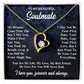 To My Soulmate Necklace Gift for Her, Soulmate Jewelry, Necklaces for Wife from Husband, Wedding To My Wife Necklace, Soulmate Gifts, Necklace Message Card and Gift Box Styles on Birthday, Wedding, Anniversary, Valentine Forever Love