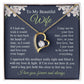 Wife Necklace Gift for Her, Soulmate Jewelry, Necklace for Future Soulmate, Valentine Anniversary Jewelry for Wife Necklace Gifts from Husband - Soulmate Gift Necklace with Message Card and Gift Box Forever Love