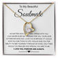 To My Beautiful Soulmate Necklace Valentine Gifts for Wife Gifts from Husband, Wife Anniversary Gifts, Gifts for Wife, Message Card and Necklace Gift Box Gift Box Styles on Birthday, Wedding, Anniversary, Valentine Forever Love