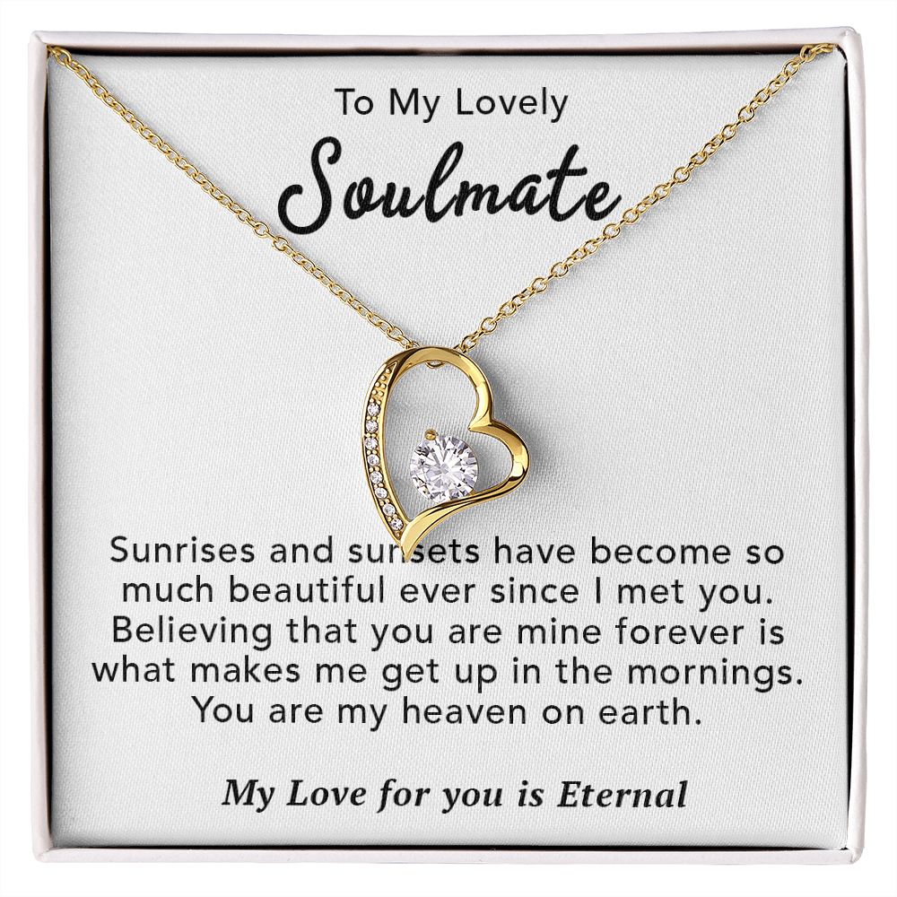 To My Lovely Wife Necklace Gift From Husband To My Badass Wife Pendant Anniversary Jewelry with Message Card and Gift Box. Gift for Wife. Necklace Gift Set for Wife Necklace Gifts Box Gift Box Styles Forever Love