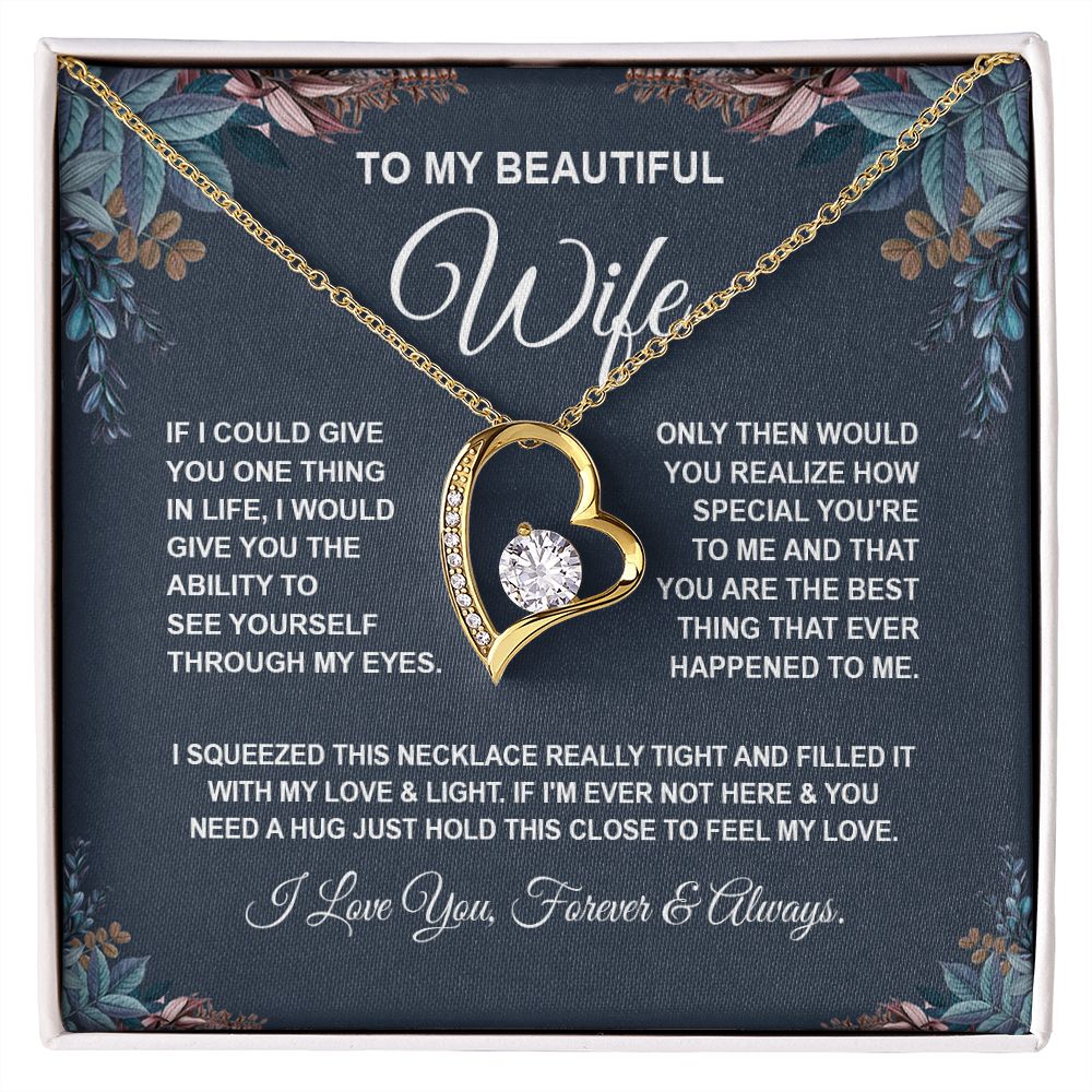 Wife Necklace Gift From Husband, For Soulmate From Husband, Wife Gifts From Husband, Necklaces For Wife From Husband To My Soulmate Necklace Message Card and Necklace Gift Box Gift Box Styles on Birthday, Wedding, Anniversary, Valentine Forever Love