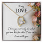 To My Love Necklace I Love You Not Only Gifts For Her Unique Necklaces For Wife From Valentines Day Anniversary Birthday For Her, Love Knot Meaningful Necklace Message Card and Gift Box Styles on Birthday, Christmas, Anniversary Forever Love