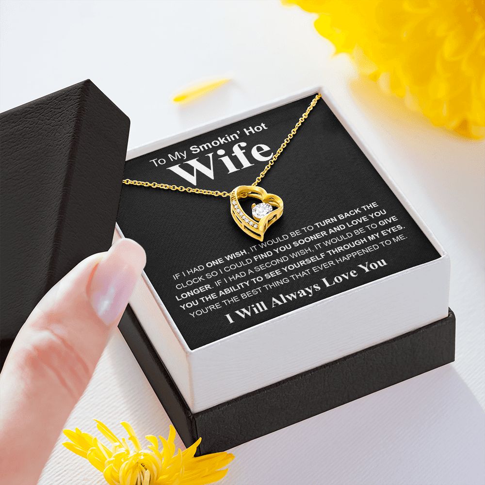 Gifts For Wife Birthday Gifts From Husband Necklace Valentines Day, Necklace for Future Soulmate, Valentine Anniversary Jewelry for Wife Necklace Gifts from Husband - Soulmate Gift Necklace with Message Card and Gift Box Forever Love