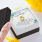 To My Soulmate, To My Wife Necklace, Wife Necklace, Wife Gift, WIfe Gift From Husband, Happy Anniversary, Meaningful Necklace Message Card and Gift Box Styles on Birthday, Christmas, Anniversary Forever Love