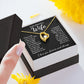 To My Beautiful Wife Necklace Gift for Her, Soulmate for Wife Birthday Gifts from Husband, Valentine for Women, Soulmate Gifts, Message Card and Necklace Gifts Box Gift Box Styles on Birthday, Wedding, Anniversary, Valentine Forever Love