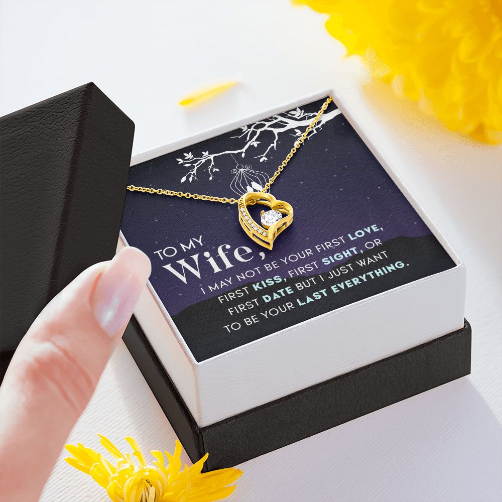 Birthday For Wife, Love Knot Necklace Gifts For Wife From Husband, To My Soulmate Necklace For Women, To My Wife Necklace Wedding Anniversary, I Love You, Meaningful Necklace Message Card and Gift Box Styles on Birthday, Christmas, Anniversary  Forever Lo