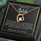 To My Lovely Wife Necklace Gift From Husband To My Badass Wife Pendant Jewelry with Message Card and Gift Box. Gift for Wife. Necklace Gift Set for Wife Necklace Gifts Box Gift Box Styles Forever Love