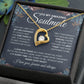 to My Soulmate Necklace, Soulmate Jewelry for Women, Wife Gifts from Husband, Wedding Necklace for Wife Soulmate Gifts Future Wife Necklace Message Card and Gift Box Styles on Birthday, Wedding, Anniversary, Valentine Forever Love