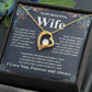 Gifts For Wife Birthday Gifts From Husband Necklace Valentines Days, Necklace for Future Soulmate, Birthday Wedding Jewelry for Wife Necklace Gifts from Husband - Soulmate Gift Necklace with Message Card and Gift Box Forever Love