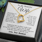 Wife Necklace from Husband, Anniversary Romantic Gifts for Wife from Husband to My Wife Necklaces for Wife Birthday Gifts, Wife Jewelry Necklace Message Card and Necklace Gift Box Gift Box Styles on Birthday, Wedding, Anniversary, Valentine Forever Love
