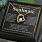 Gifts For Soulmate Birthday Gifts From Husband Necklace Valentines Days, Necklace for Future Soulmate, Valentine Wedding Jewelry for Wife Necklace Gifts from Husband - Soulmate Gift Necklace with Message Card and Gift Box Forever Love