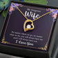 To My Wife Necklace Romantic Gifts For Her Unique Necklaces For Wife From Husband Cute Valentines Day Anniversary Birthday, Love Knot Meaningful Necklace Message Card and Gift Box Styles on Birthday, Christmas, Anniversary  Forever Love