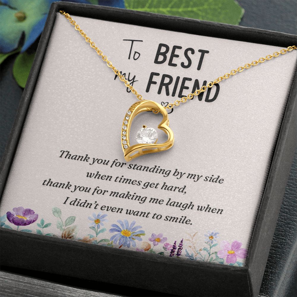 To My Best Friend On Her Wedding Day Necklace, Soul Sisters Necklace, BFF Necklace, Best Friend Gift Jewelry, Long Distance, Friends, Meaningful Necklace Message Card and Gift Box Styles on Birthday, Christmas, Anniversary  Forever Love