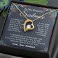 Soulmate Necklace from Husband, Valentine Romantic Gift for Wife from Husband to My Wife Necklaces for Wife Birthday Gifts, Wife Jewelry Necklace Message Card and Necklace Gift Box Gift Box Styles on Birthday, Wedding, Anniversary, Valentine Forever Love