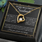 To My Beautiful Soulmate Necklace, Love knot Necklace for Girlfriend, Soulmate Jewelry, Soulmate Necklace, Future Wife Gift, Necklace for Wife from Husband Necklace Message Card and Gift Box Styles on Birthday, Christmas, Wedding, Anniversary Forever Love