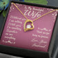 Couples Gifts,To My Wife Girlfriend Necklace Gifts From Husband, Wedding Anniversary Jewelry For Wife From Husband, Wife Birthday From Husband, To My Beautiful Wife Girlfriend Message Card and Gift Box styles On Birthday, Christmas, Anniversary  Forever L