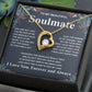 Gifts For Soulmate Birthday Gifts From Husband Necklace Valentines Days, Necklace for Future Soulmate, Birthday Wedding Jewelry for Wife Necklace Gifts from Husband - Soulmate Gift Necklace with Message Card and Gift Box Forever Love