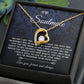 To My Soulmate Necklace Gift, Necklaces For Wife from Husband, Soulmate Necklace to My Beautiful Wife, Necklace For Soulmate with Message Card and Necklace Gift Box Gift Box Styles on Birthday, Christmas, Wedding, Anniversary, Valentine Forever Love