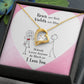Couples Gifts Necklace To My Better Half Necklace Gifts For My Wife, Happy Anniversary My Love, Love Knot Meaningful Necklace Message Card and Gift Box Styles on Birthday, Christmas, Anniversary Forever Love