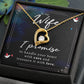 Birthday For Wife, Love Necklace Gifts For Wife From Husband, To My Soulmate Necklace For Women, To My Wife Necklace Wedding Anniversary, I Love You, Love Knot Meaningful Necklace Message Card and Gift Box Styles on Birthday, Christmas, Anniversary Foreve