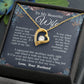 Wife Necklace from Husband, Valentine Romantic Gift for Wife from Husband to My Wife Necklaces for Wife Birthday Gifts, Wife Jewelry Necklace Message Card and Necklace Gift Box Gift Box Styles on Birthday, Wedding, Anniversary, Valentine Forever Love