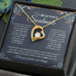 to My Beautiful Soulmate Necklace Future Wife Gifts, Promise Necklace For Her, Fiance Gifts For Her, Anniversary Birthday Gifts For Future Wife With Message Card Box LED, Soulmate Necklace For Women, To My Wife Necklace Forever Love