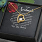 Soulmate Necklace Gifts From Husband, Wedding Anniversary Jewelry For Wife From Husband, Wife Birthday Gifts From Husband, To My Unbiological Sister Message Card and Gift Box styles On Birthday, Christmas, Anniversary  Forever Love