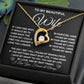 To My Beautiful Wife Necklace Gift for Her, Soulmate for Wife Birthday Gifts from Husband, Valentine Jewelry for Women, Soulmate Gifts, Message Card and Necklace Gifts Box Gift Box Styles on Birthday, Wedding, Anniversary, Valentine Forever Love