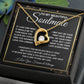 To My Beautiful Soulmate Necklace, Soulmate Jewelry For Women, Wife Necklace From Husband, Soulmate Gifts For Her, To My Future Soulmate Necklace Message Card and Necklace Gifts Box Gift Box Styles on Birthday, Wedding, Anniversary, Valentine Forever Love