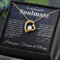 To My Beautiful Soulmate Necklace My Last Everything, Promise Necklace For Her, Fiance Gifts For Her, Wedding Gifts For Future Wife With Message Card Box LED, Soulmate Necklace For Women, To My Wife Necklace Forever Love