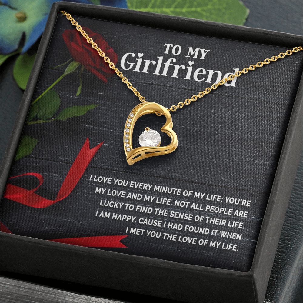 Love Knot Necklace, To My Girlfriend Gifts From Boyfriend, Girlfriend Jewelry, Girlfriend Birthday Anniversary For Girlfriend Gift, Necklace Message Card and Gift Box Styles on Birthday, Christmas, Anniversary  Forever Love